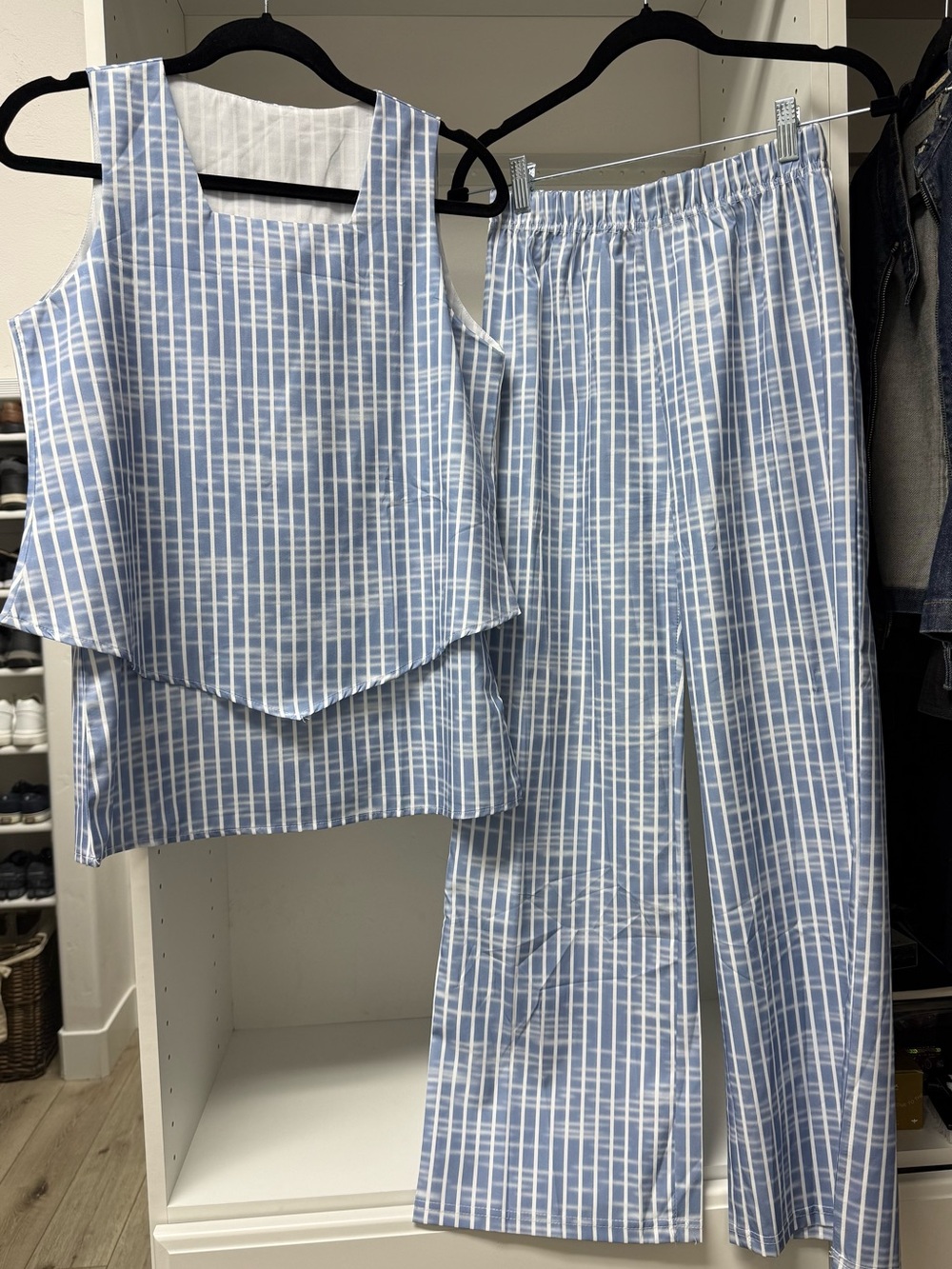 Blue Striped - Tank Top & Pants